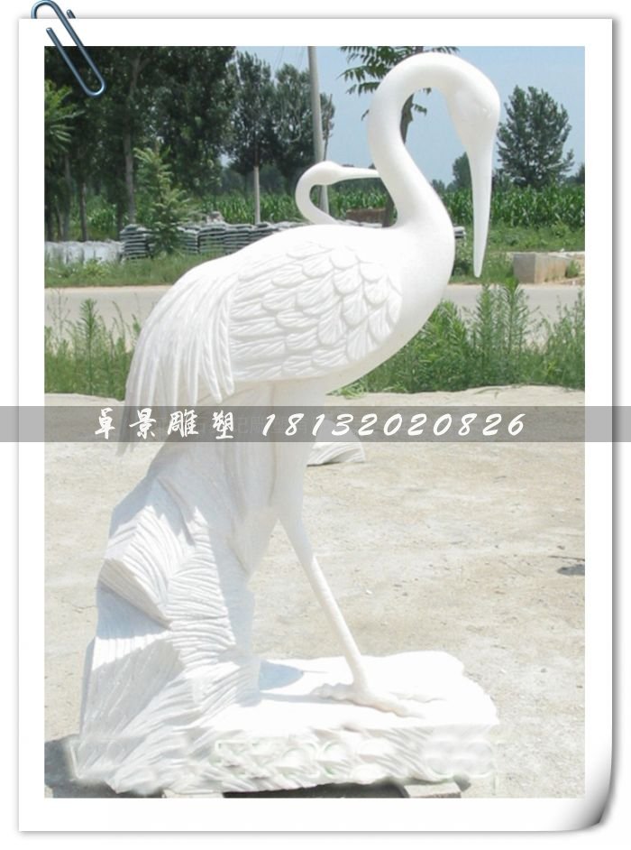 白色天鵝雕塑，石雕天鵝雕塑，漢白玉天鵝