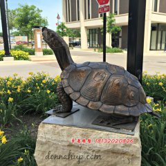銅烏龜雕塑，銅雕龍龜