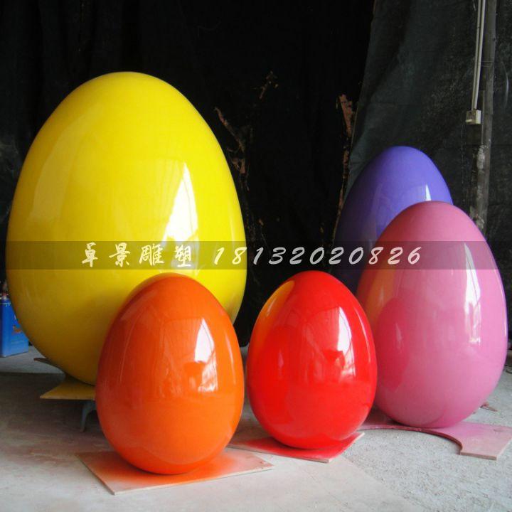 彩繪彩蛋雕塑，玻璃鋼彩蛋雕塑，圣誕節彩蛋雕塑