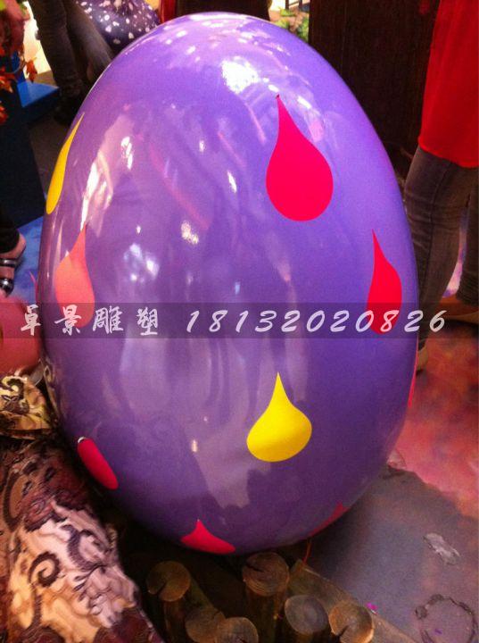 彩繪彩蛋雕塑,玻璃鋼彩蛋雕塑,圣誕節彩蛋雕塑