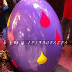彩繪彩蛋雕塑，玻璃鋼彩蛋雕塑，圣誕節(jié)彩蛋雕塑