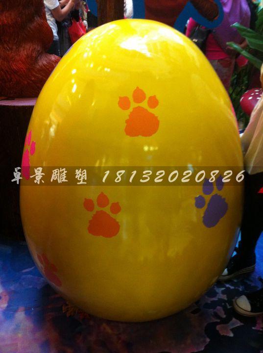 彩繪彩蛋雕塑，玻璃鋼彩蛋雕塑，圣誕節彩蛋雕塑