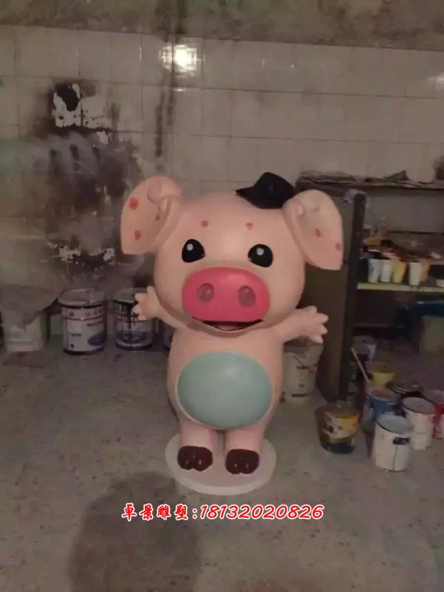 玻璃鋼卡通動物雕塑，玻璃鋼小動物雕塑