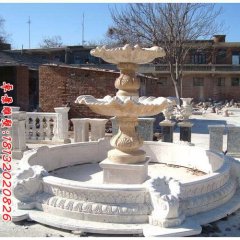 石雕噴泉，大理石噴泉雕塑