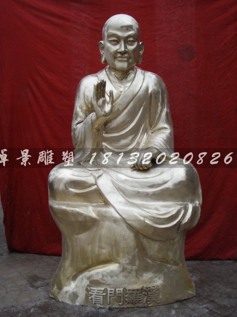 十八羅漢銅雕，鑄銅十八羅漢雕塑 (5)