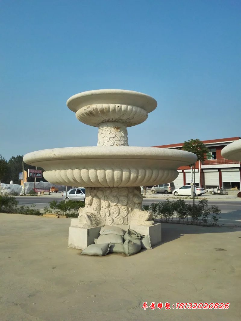 大理石噴泉，兩層石噴泉 (1)