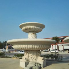 大理石噴泉，兩層石噴泉