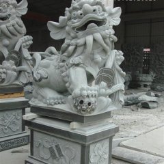 獅子石雕，仿古獅子雕塑