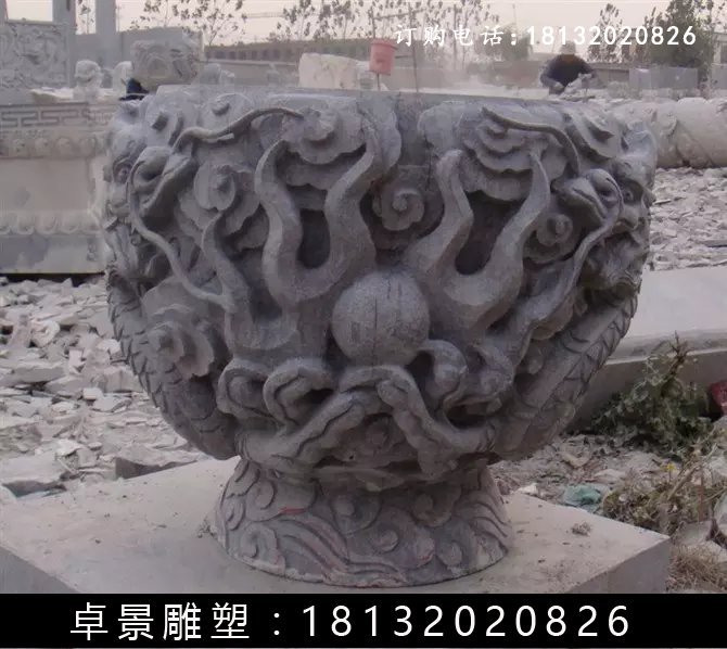 石水缸，仿古石水缸 (3)