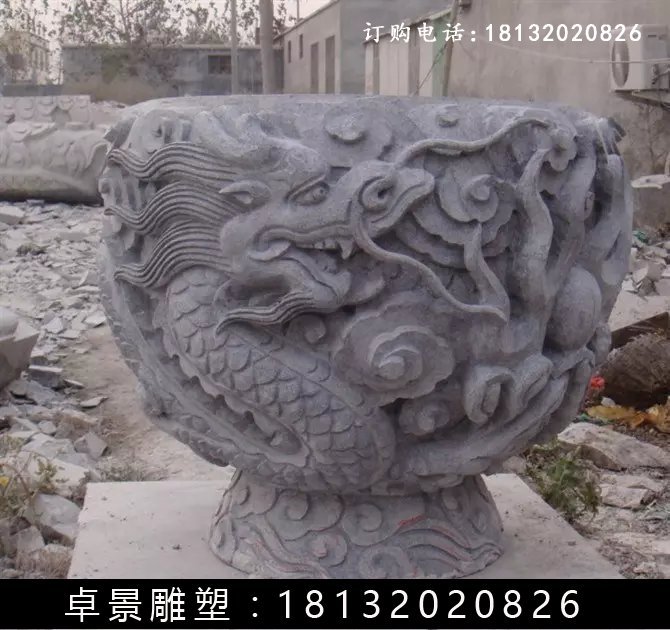 石水缸，仿古石水缸 (4)