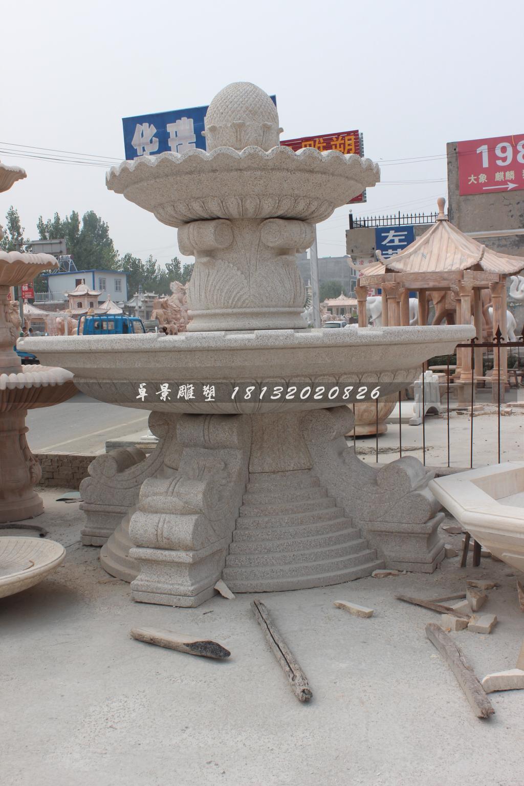 石噴泉，小區(qū)石噴泉雕塑