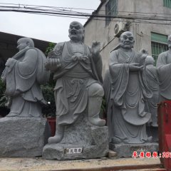 十八羅漢石雕，大理石十八羅漢石雕