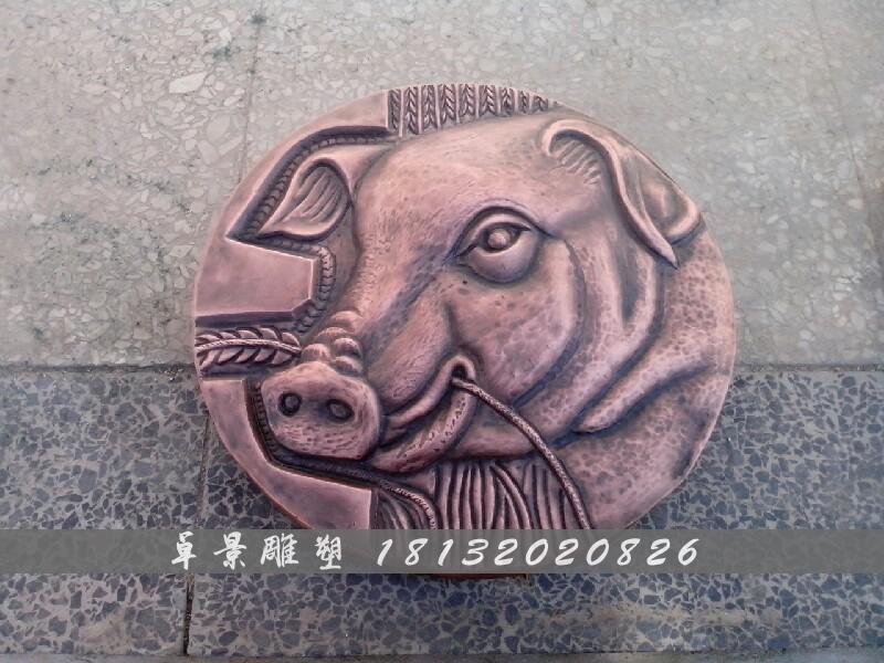 十二生肖銅浮雕，銅十二生肖浮雕 (4)