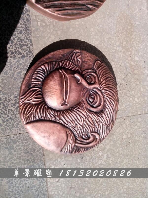 十二生肖銅浮雕，鑄銅十二生肖浮雕 (3)