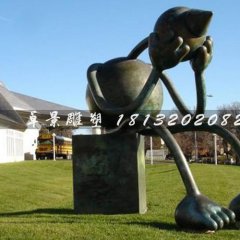 外星人雕塑，鑄銅外星人雕塑