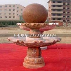 石頭風水球，石雕風水球雕塑