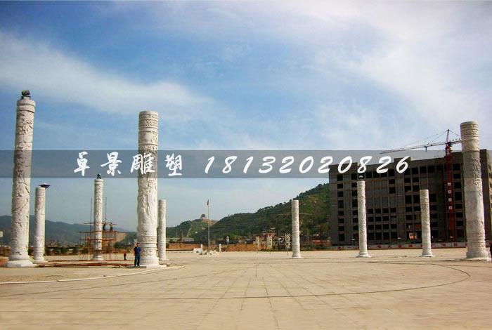 龍柱，漢白玉龍柱