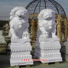 石雕獅子漢白玉獅子雕塑