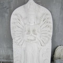 漢白玉千手觀音，觀音石雕