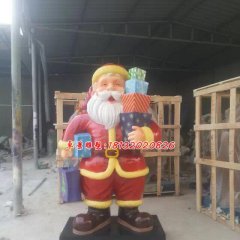 玻璃鋼圣誕老人，卡通玻璃鋼雕塑