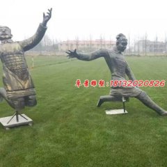 玻璃鋼兵馬俑雕塑，玻璃鋼仿銅人物雕塑