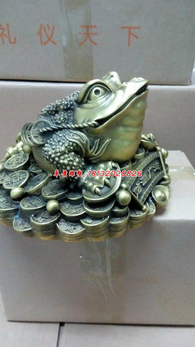 金蟾銅雕，三足金蟾，招財金蟾 (2)