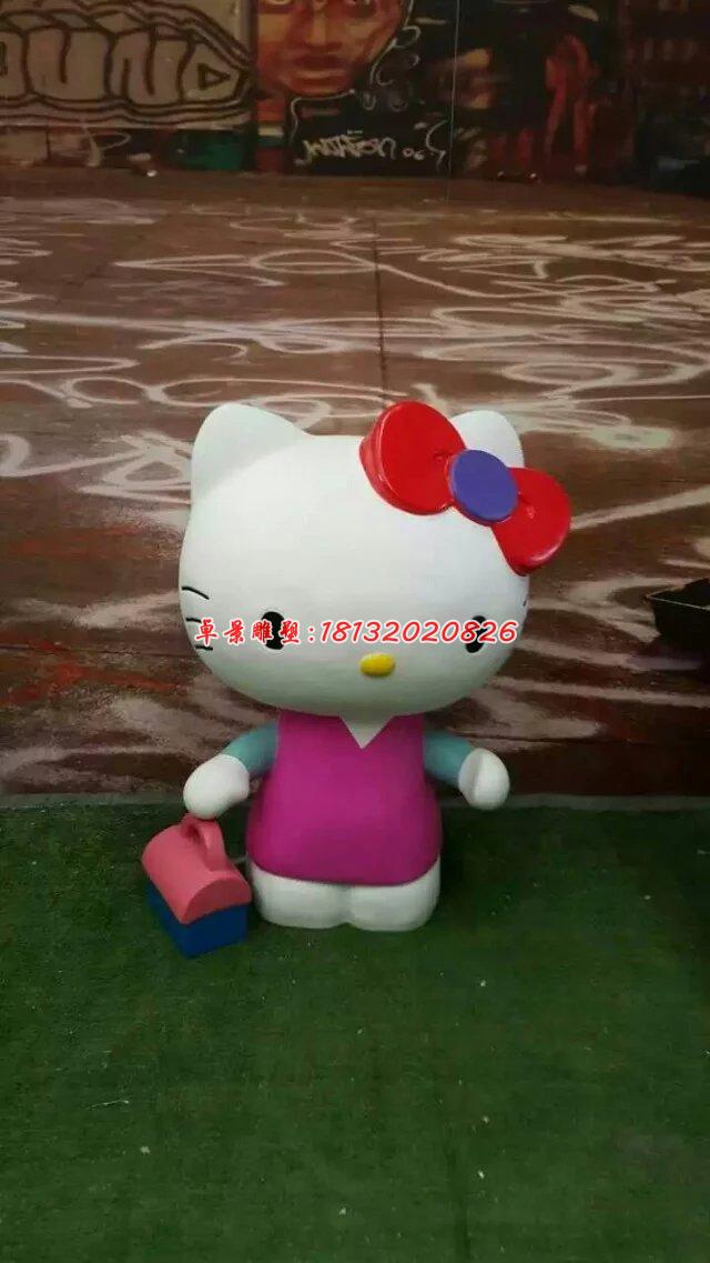 玻璃鋼hello kitty雕塑，卡通玻璃鋼雕塑 (9)