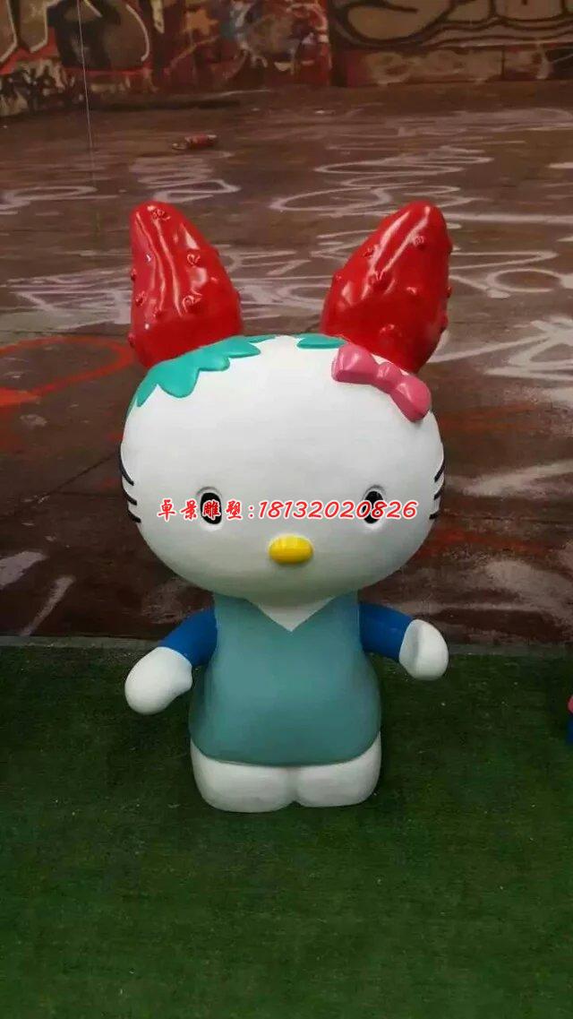玻璃鋼hello kitty雕塑，卡通玻璃鋼雕塑 (10)