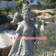 何仙姑石雕，石雕八仙雕塑