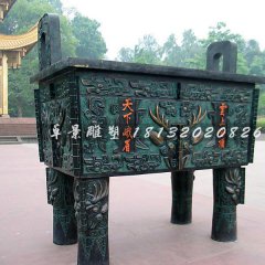 銅鼎，銅方鼎，寺廟銅鼎
