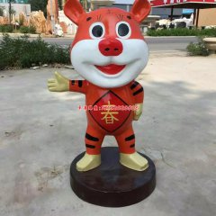 玻璃鋼十二生肖雕塑，玻璃鋼卡通動(dòng)物雕塑