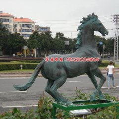銅馬雕塑，駿馬銅雕，動(dòng)物銅雕