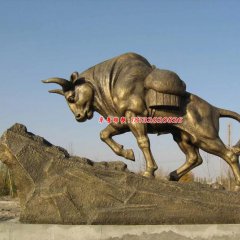 銅牛雕塑，開荒牛銅雕