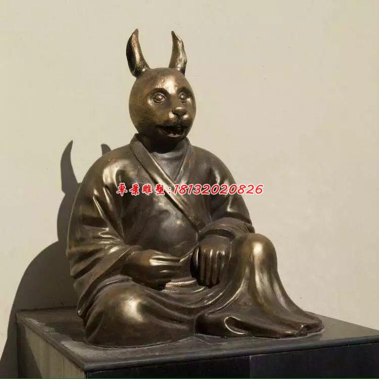 銅雕十二生肖，公園生肖銅雕 (2)