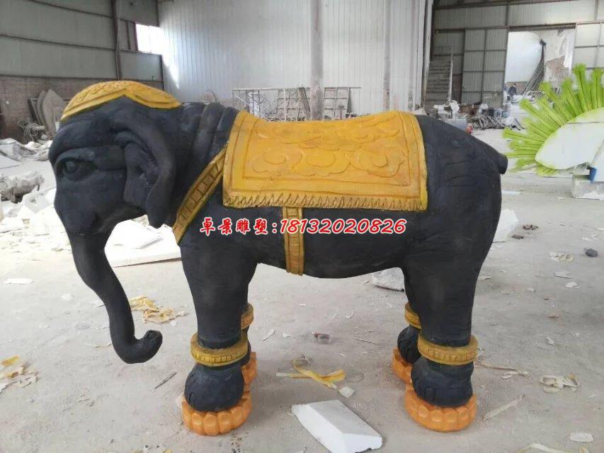 玻璃鋼大象雕塑，玻璃鋼動(dòng)物雕塑