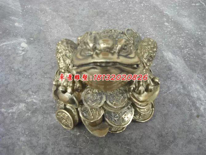 金蟾銅雕，招財金蟾銅雕 (2)