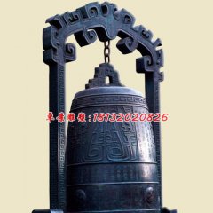 銅鐘雕塑，寺廟青銅鐘