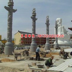 華表石雕，廣場大理石柱子雕塑