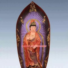 彩繪佛像雕塑，銅雕東方三圣