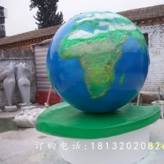 玻璃鋼地球雕塑，校園玻璃鋼雕塑