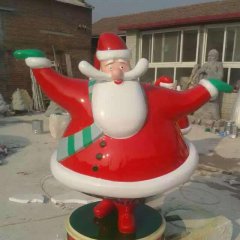 玻璃鋼圣誕老人雕塑，卡通動漫雕塑