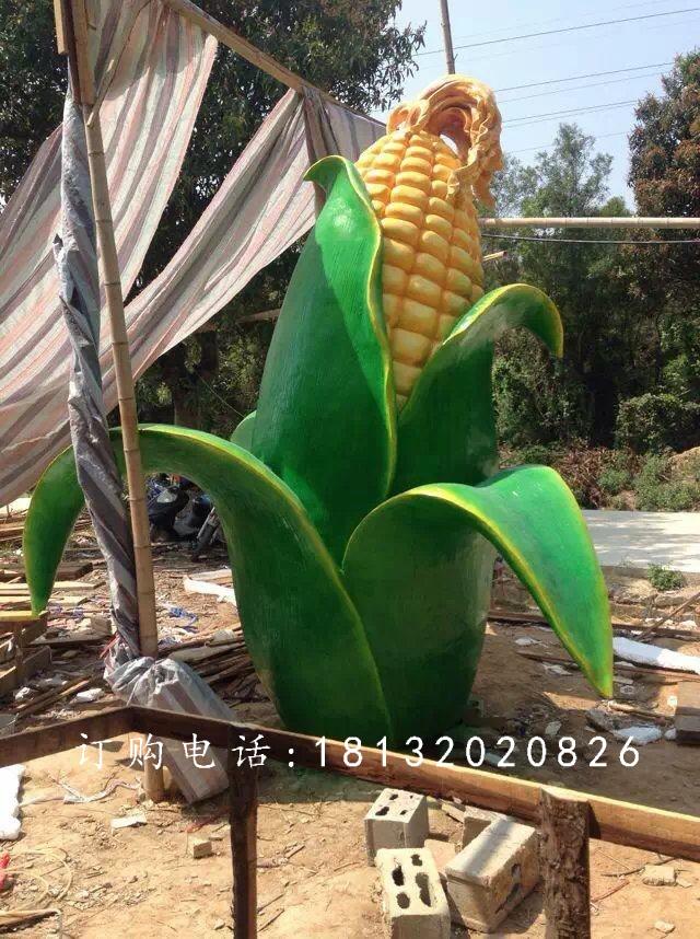 玻璃鋼玉米雕塑，仿真玉米雕塑