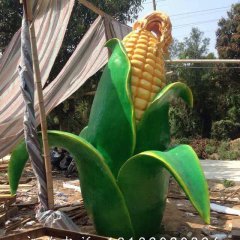 玻璃鋼玉米雕塑，仿真玉米雕塑