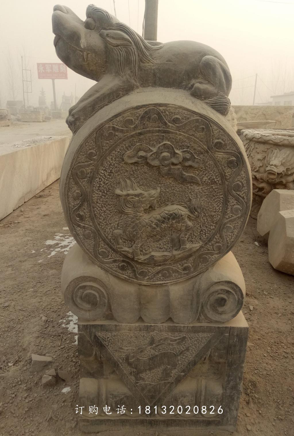 抱鼓石，青石門墩，仿古門墩 (1)