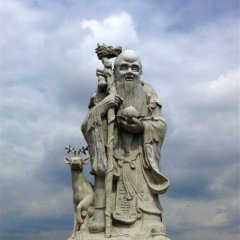 老壽星雕塑，大型人物石雕