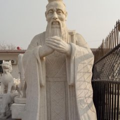 孔子石雕，大理石孔子，校園孔子石雕