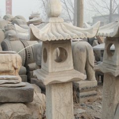 石燈雕塑，大理石仿古燈