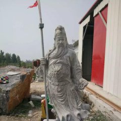 關(guān)公石雕，招財(cái)進(jìn)寶石雕，古代名人石雕