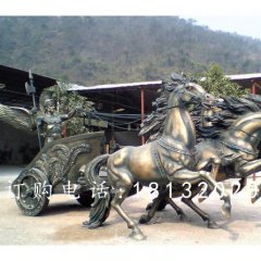 阿波羅戰車銅雕，廣場景觀銅雕