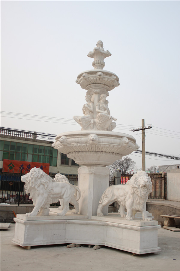 石雕噴泉，別墅區(qū)專(zhuān)用石頭噴泉雕塑